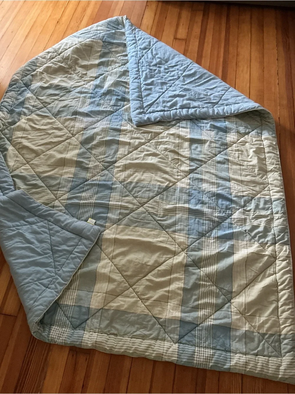 EUC Vintage Martha Stewart Blue Plaid Comforter